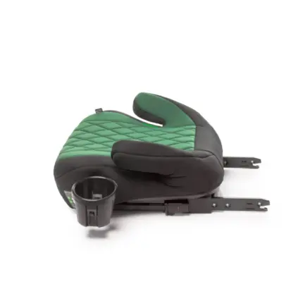 Bērnu auto paliktnis 4Baby HI-FIX CUP 125–150 cm – Green no sāna
