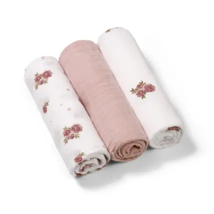 Muslīna autiņi BabyOno 70×70 cm, 3 gab. – Pink 348/13