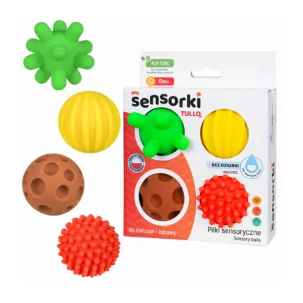 Sensorās bumbiņas 4 gab. bez caurumiem Tullo 804