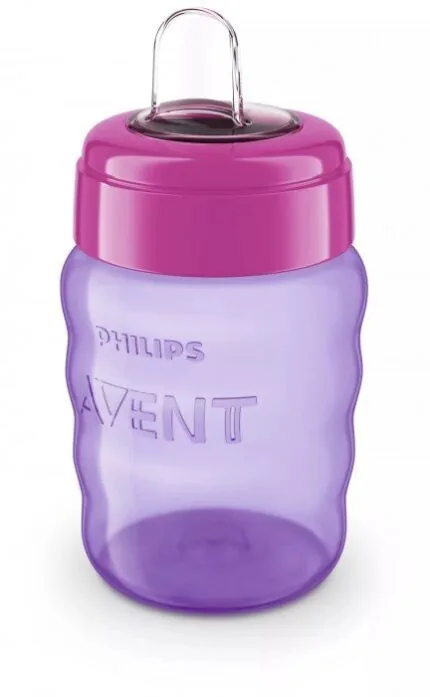 Mācību krūzīte Philips Avent Easy Sip 260 ml 9M+, Rozā