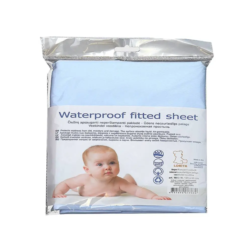 Mitrumnecaurlaidīgs pārklājs 120x60cm, gaiši zils 1662M Lorita