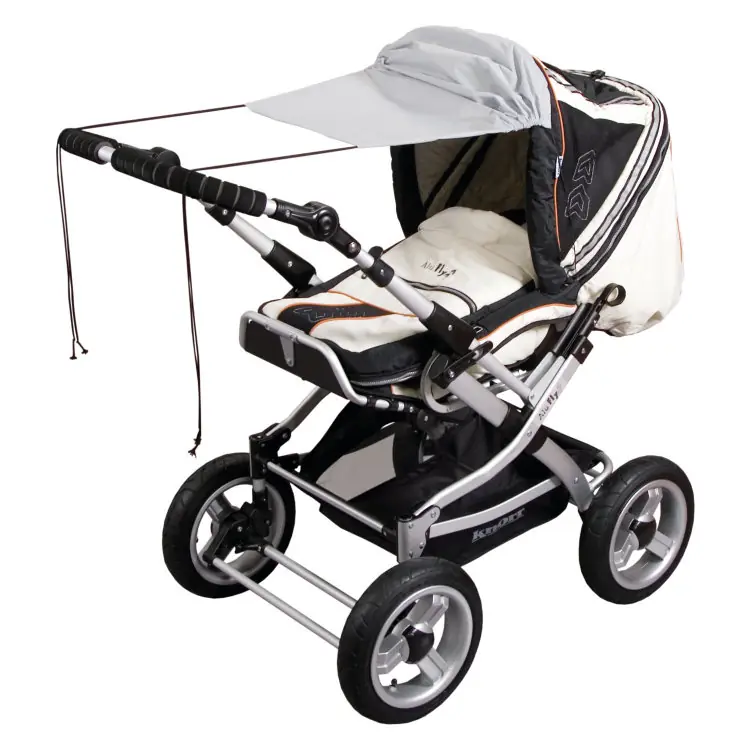 Universāls saules pārsegs ratiem Sunny baby, 18272 grey