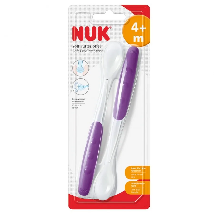 231328_970-128297689fd2d6d03e6959bb2caf48c1 Mācību karotītes "Soft", no 4mēn., SE34, NUK - Image 1