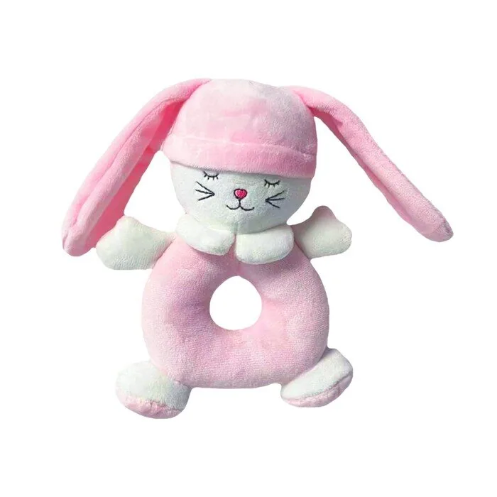 Plīša grabulis Guļošais zaķēns, rozā 9201, Tulilo - Image 1