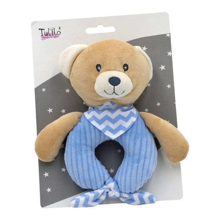 Plīša grabulis Lācītis, gaiši zils 9124, Tulilo - Image 1