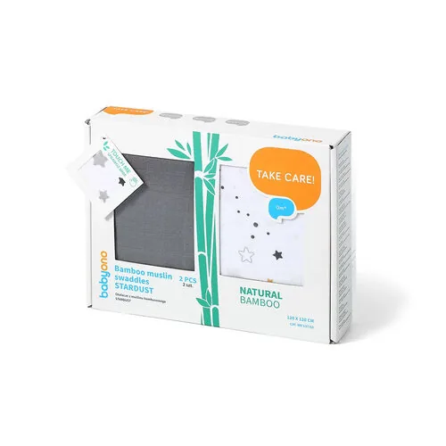 Muslīna bambusšķiedras ietinamo autiņu komplekts 2gab., 537/02, Babyono - Image 7