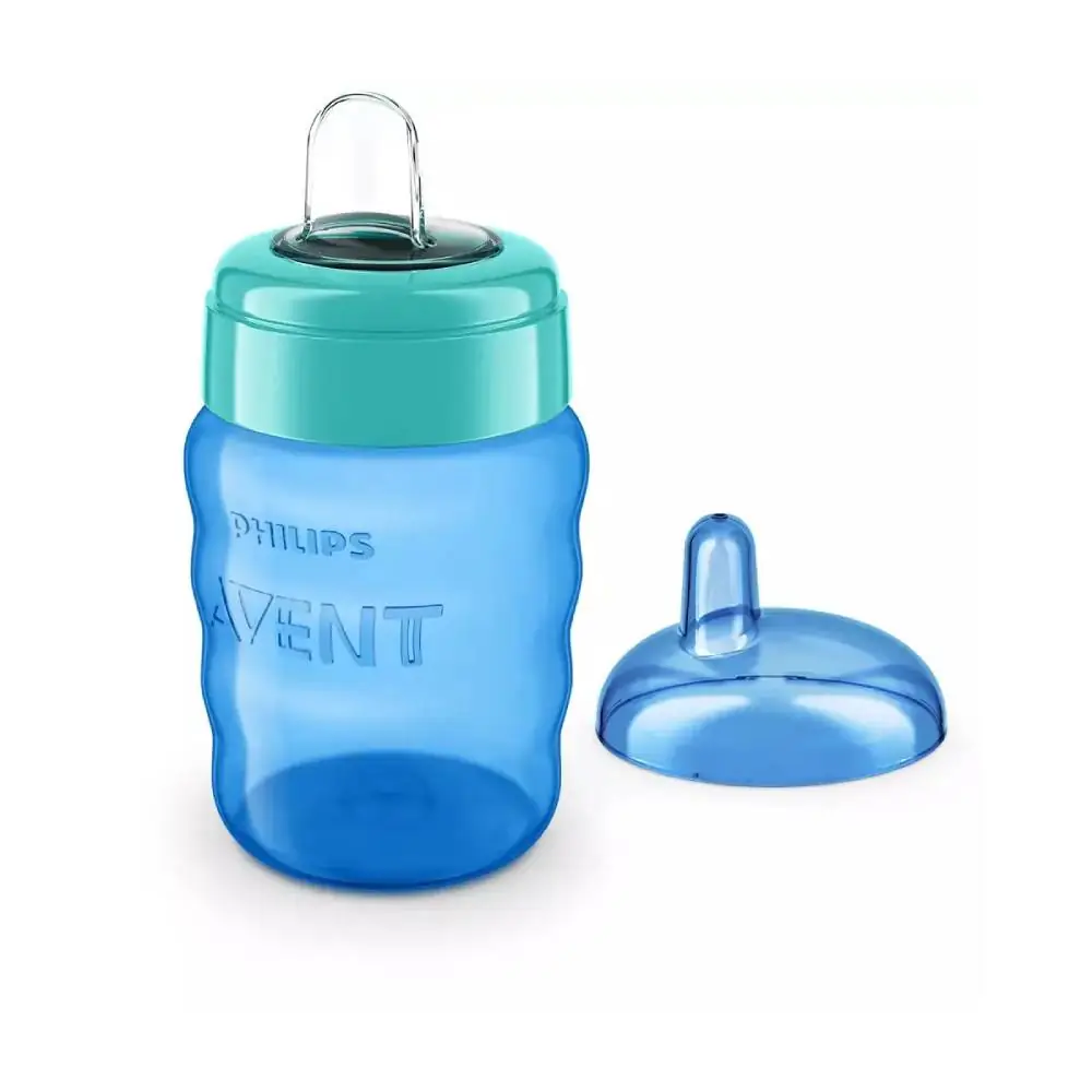 Philips Avent Easy Sip mācību krūzīte, 9M+, 260ml, silikona snīpis, zila , 553/05