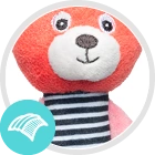 Plīša rotaļlieta ar pīkstuli BEARS Canpol 68/055 coral - Image 2