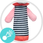 Plīša rotaļlieta ar pīkstuli BEARS Canpol 68/055 coral - Image 3