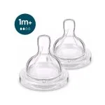 Philips Avent pretkoliku barošanas pudeļu silikona knupīši 1M+, 2 gab., 762/02