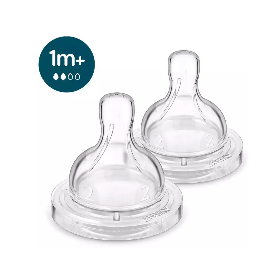 762-02-bdde5dc5f52be4ad18a3b0b8c960d416 Philips Avent pretkoliku barošanas pudeļu silikona knupīši 1M+, 2 gab., 762/02 - Image 1
