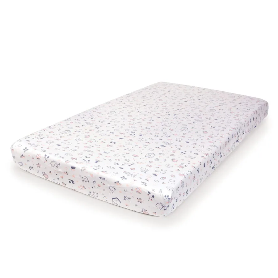 Palags ar gumiju BIRD WORLD, jersey, 120 x 60 cm, Ceba baby - Image 1