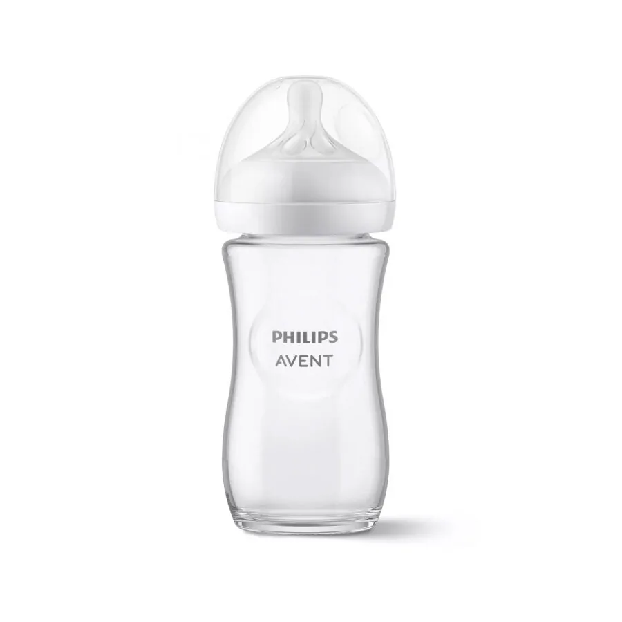 Philips Avent Natural Response stikla pudelīte 240ml ar knupi 1m+, 933/01 - Image 3