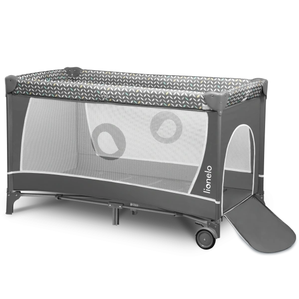 Ceļojuma gultiņa Lionelo Flower, Grey scandi 1002241 - Image 4