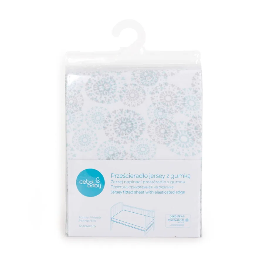 Palags ar gumiju DANDE, jersey, 120 x 60 cm, Ceba baby - Image 3