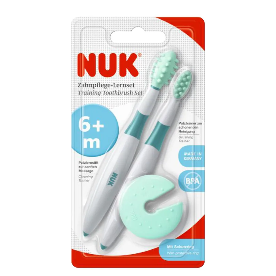 SE20-iep-818e01bfb355abe4ce58e5f9d4276c7e NUK Mācību zobu birstīšu komplekts SE20 - Image 1