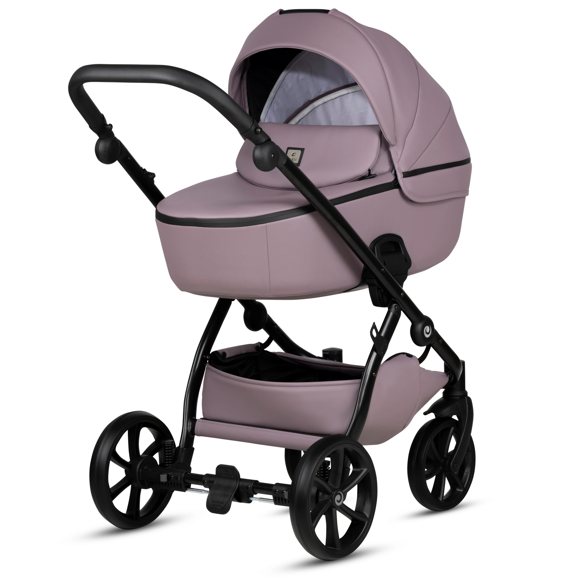 Bērnu rati 2in1 Uno 5 Plus Leather 035 Mauve