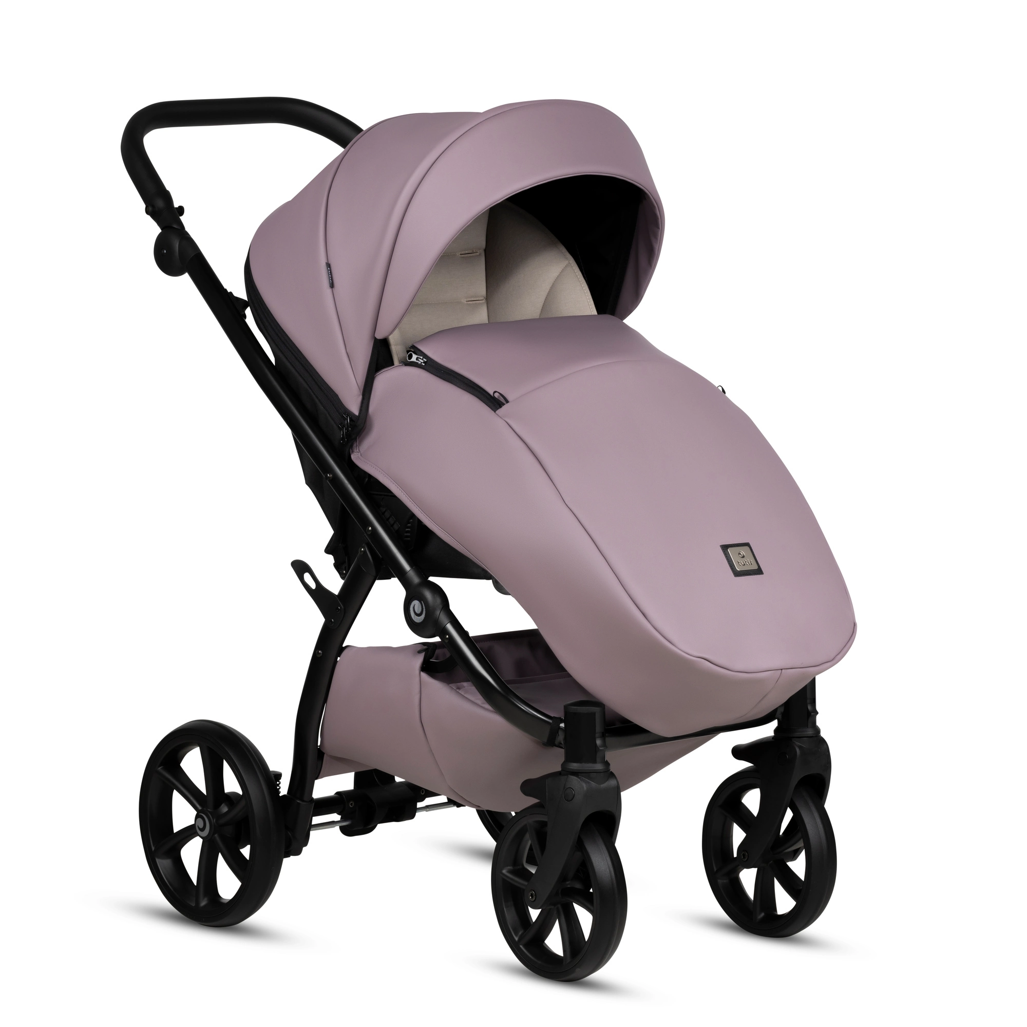 Bērnu rati 2in1 Uno 5 Plus Leather 035 Mauve