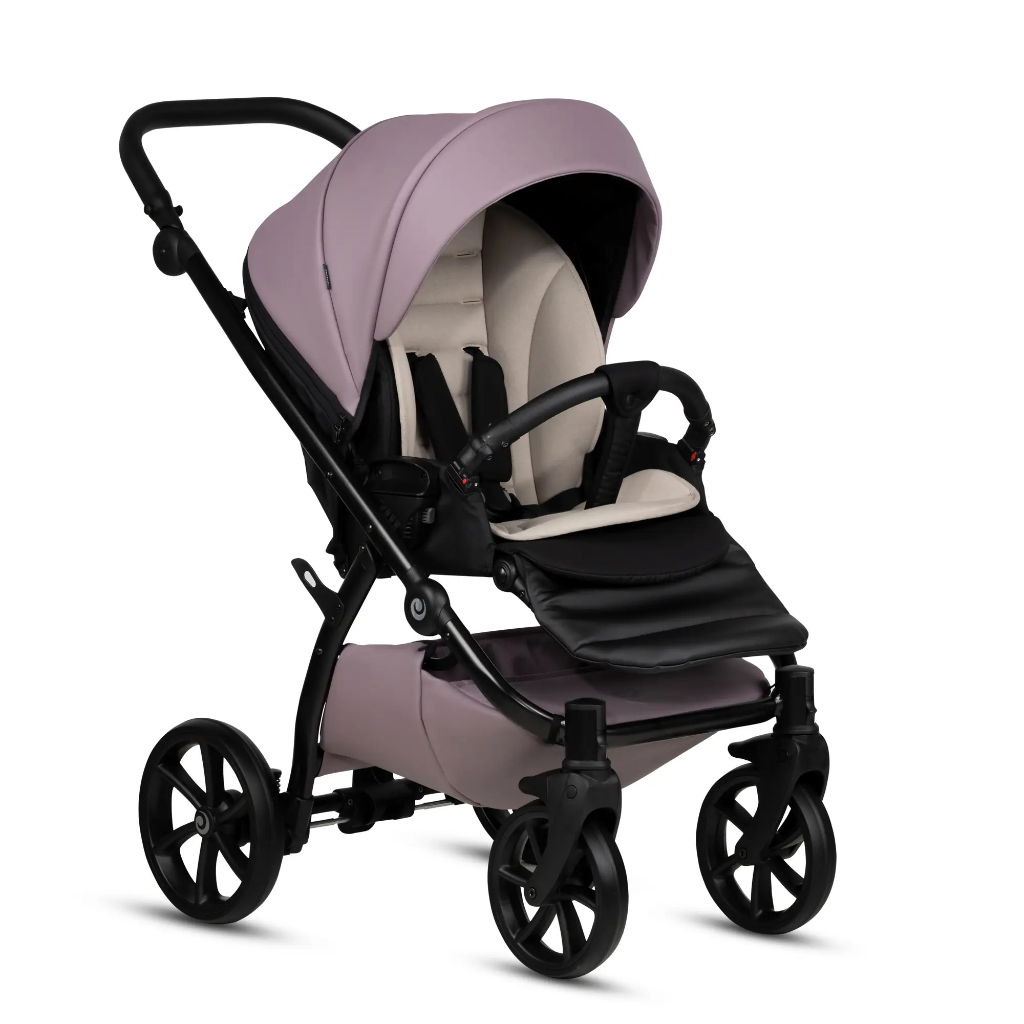 Bērnu rati 2in1 Uno 5 Plus Leather 035 Mauve