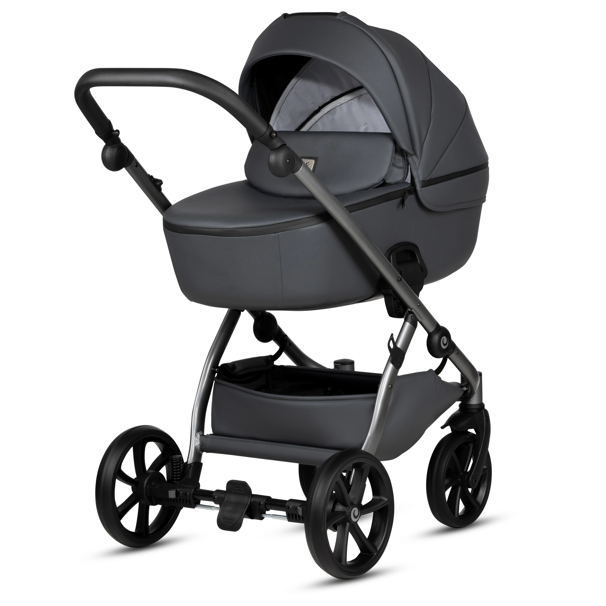 Bērnu rati 2in1 Uno 5 Plus Leather 166 Licorice