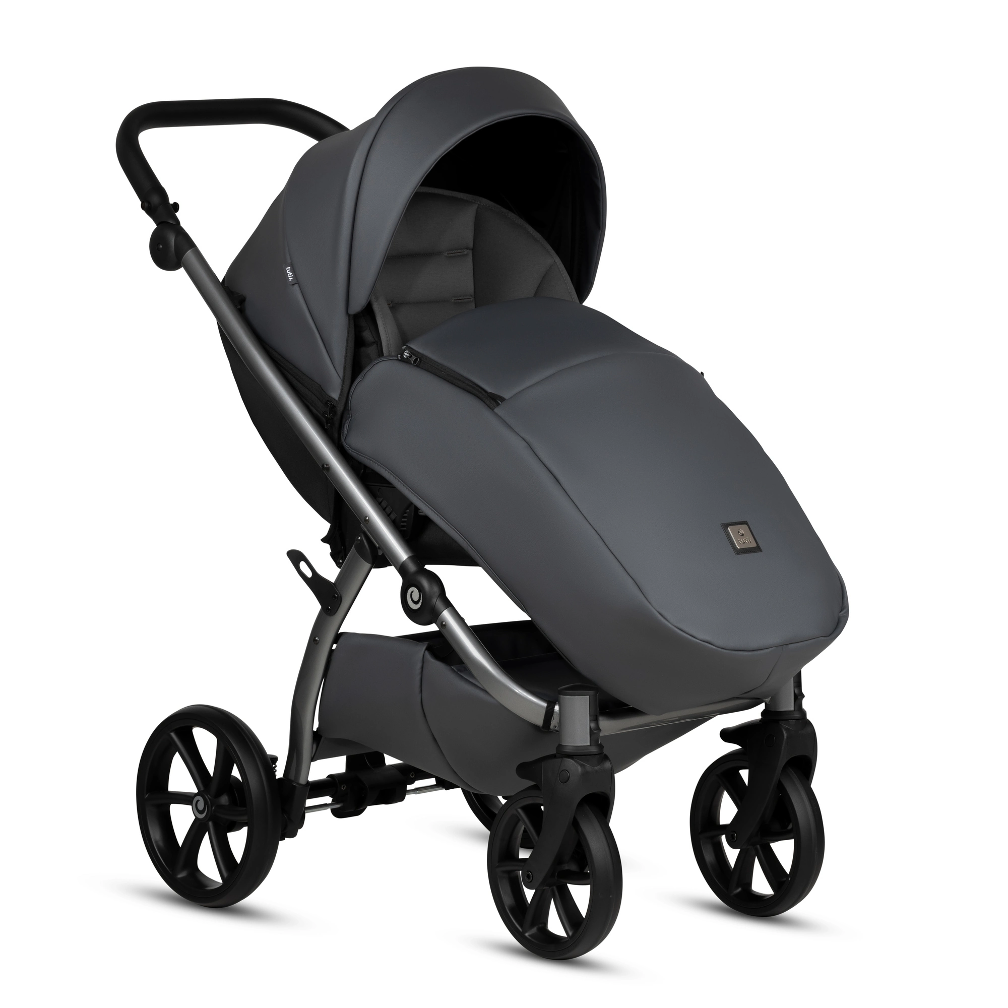 Bērnu rati 2in1 Uno 5 Plus Leather 166 Licorice