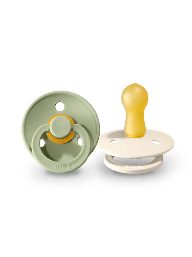BIBS Colour apaļais knupītis 6-18 m, 2 gab., Sage / Ivory BIBS Colour apaļais knupītis 6-18 m, 2 gab., Sage / Ivory