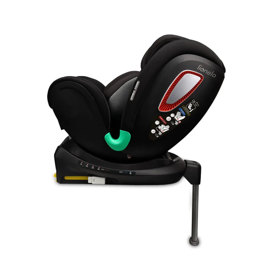 Autokrēsls Lionelo Antoon Plus 360⁰, 40-105cm, Black Onyx - Image 6