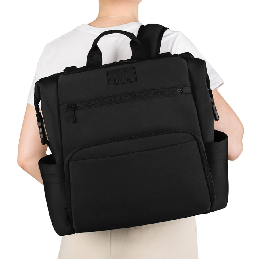 Universālā ratu soma - mugursoma CUBE, melna - Image 5