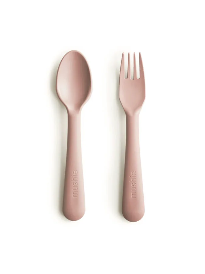 MUSHIE galda piederumi - dakšiņa un karote, Blush - Image 1