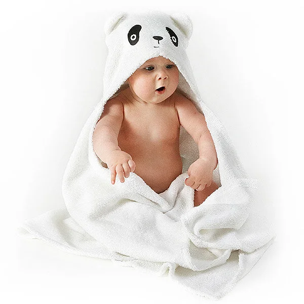 Dvielis ar kapuci, 74x120, balts,1538, Lorita - Image 5