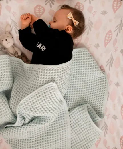 Plediņš BLUE WAFFLE 90x90 cm