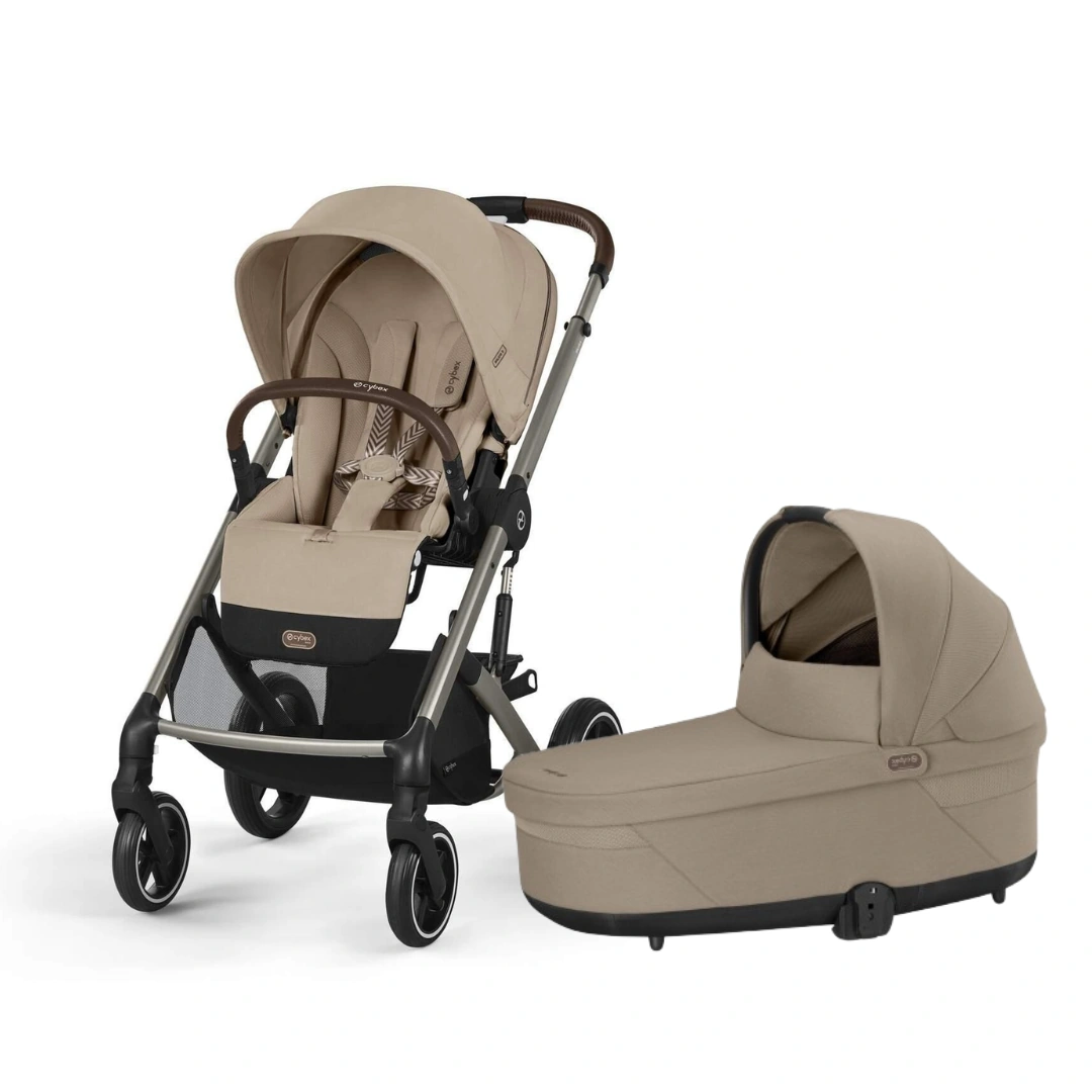Bērnu rati Cybex Balios S Lux komplekts 2 in 1, Almond beige