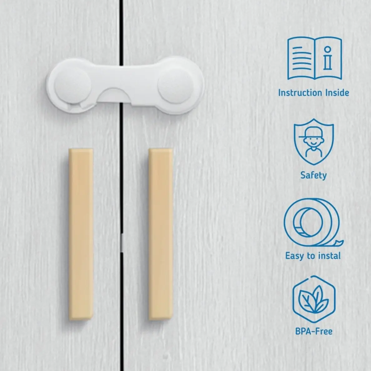 Drošības slēdzenes skapjiem un atvilktnēm, 10 gab., SBS-215 SIPO