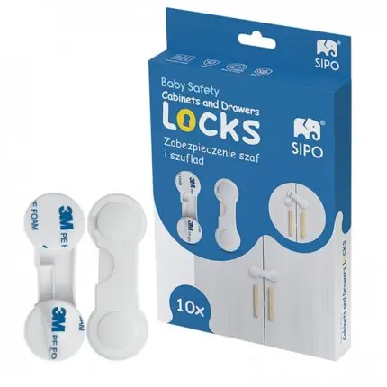 Drošības slēdzenes skapjiem un atvilktnēm, 10 gab., SBS-215 SIPO