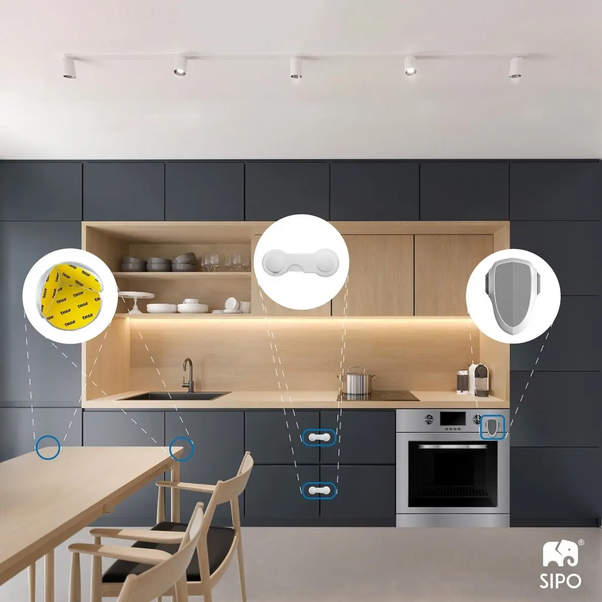 Drošības slēdzenes skapjiem un atvilktnēm