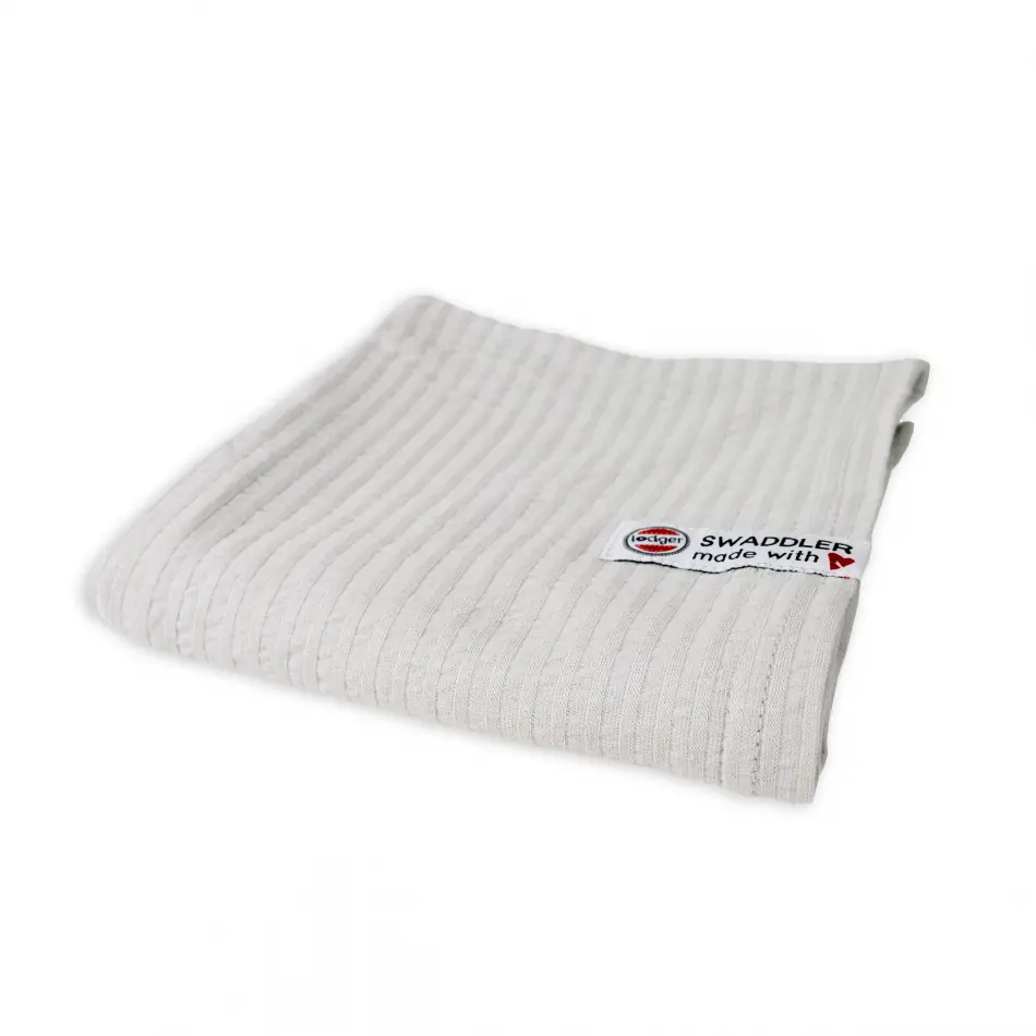 Swaddler Seersucker kokvilnas autiņš, 70x70 cm, Steel, Lodger