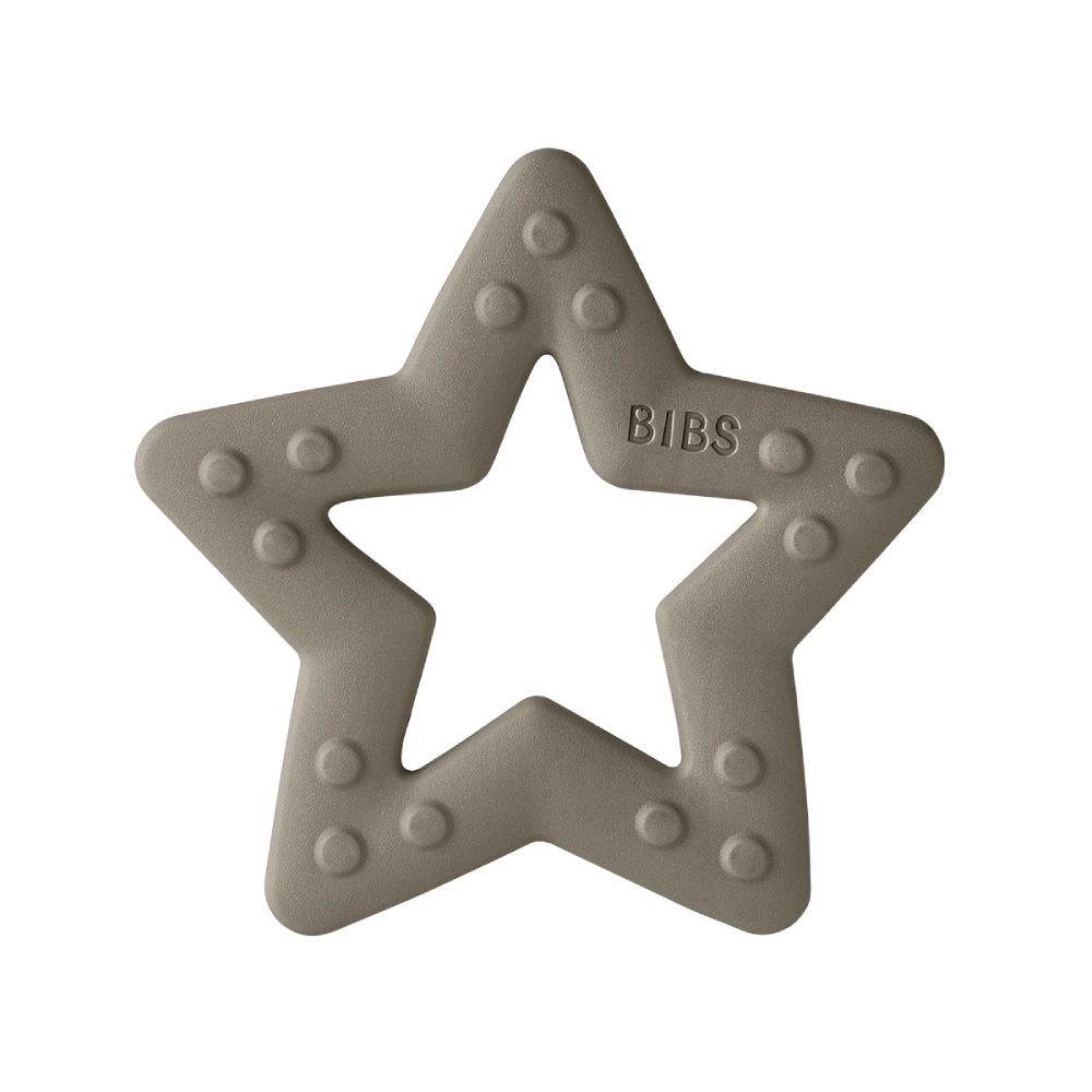 BIBS Baby Bitie zobu šķilšanās rotaļlieta, Star, Dark oak