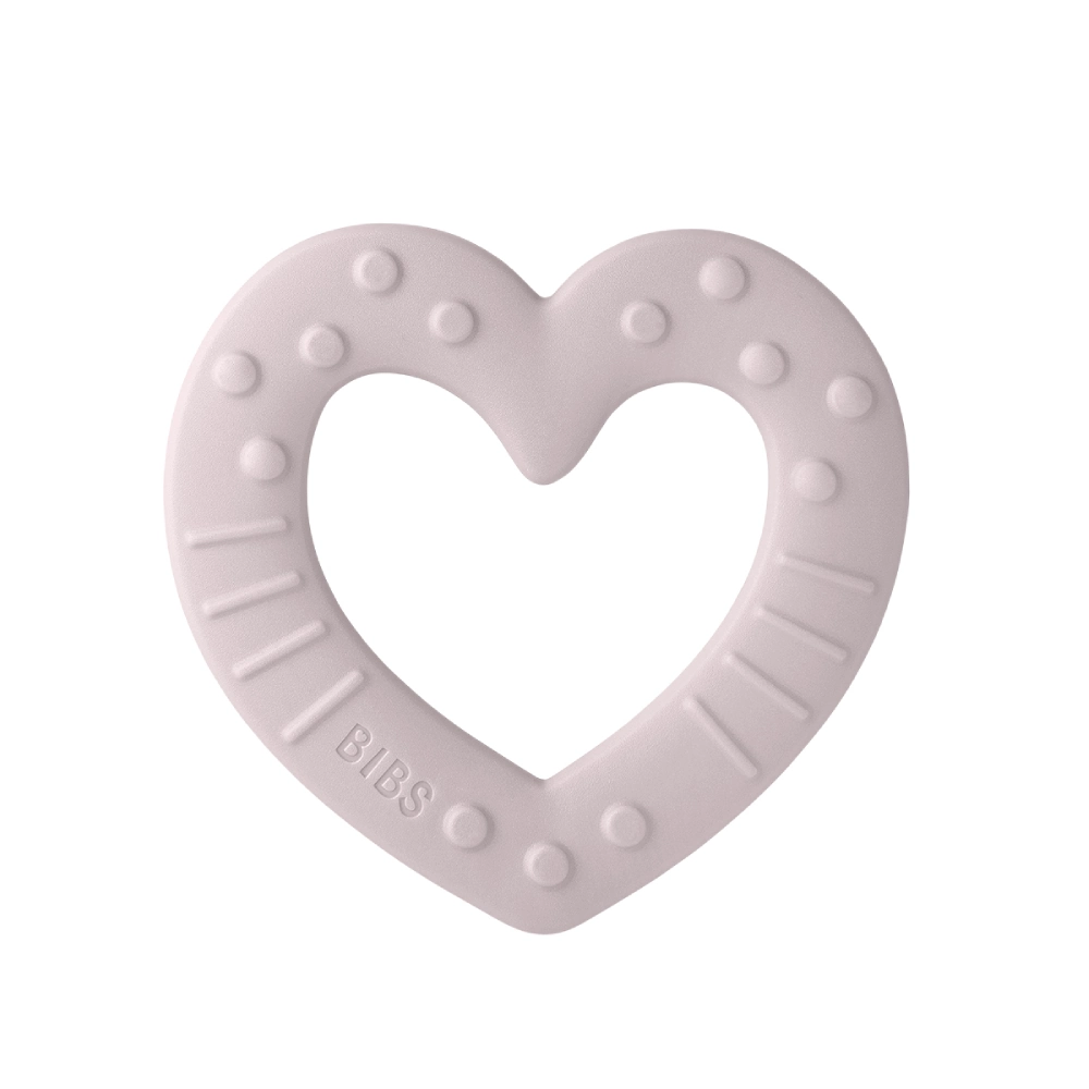 BIBS Baby Bitie zobu šķilšanās rotaļlieta, Heart, pink plum BIBS Baby Bitie zobu šķilšanās rotaļlieta, Heart, pink plum