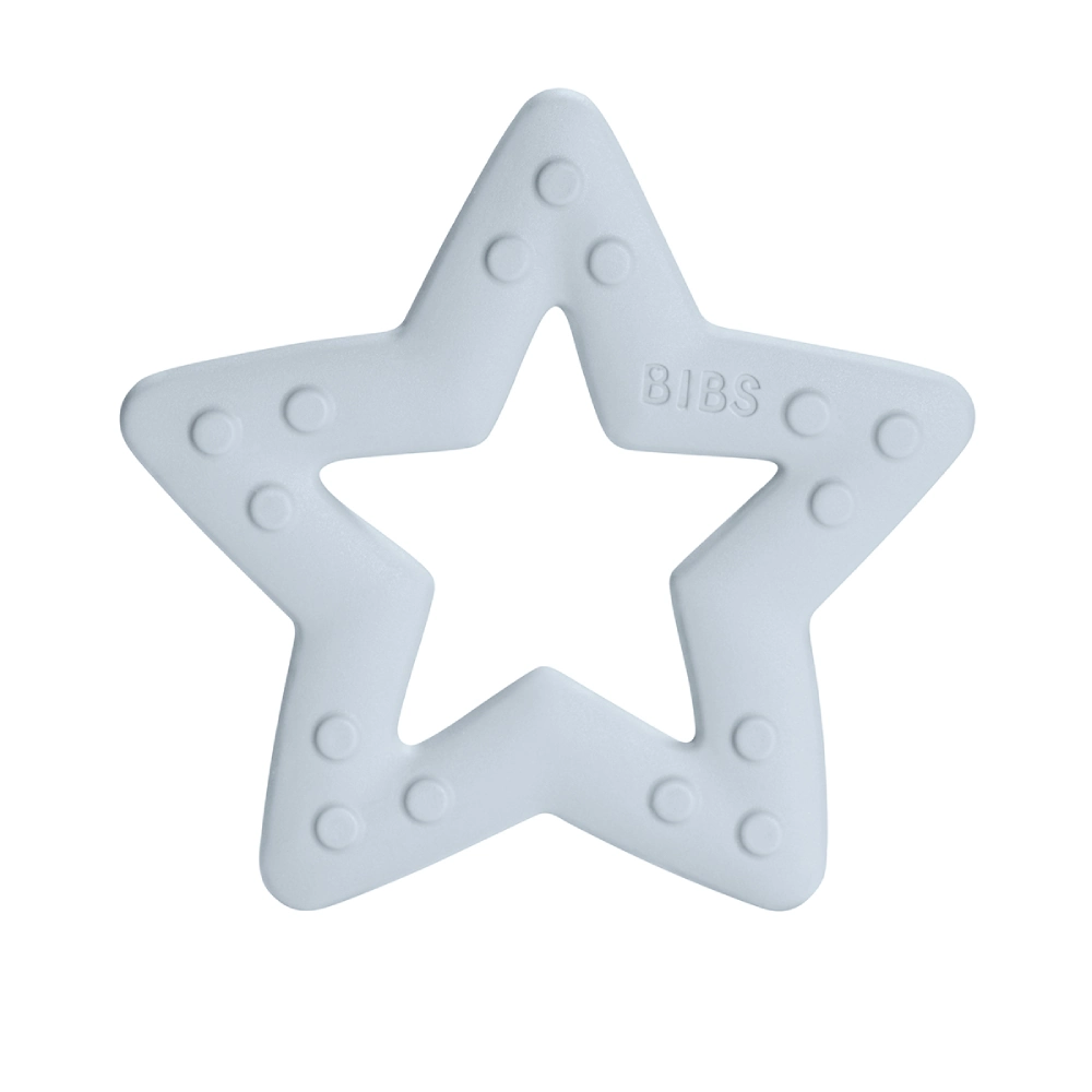 BIBS Baby Bitie zobu šķilšanās rotaļlieta, Star, baby blue