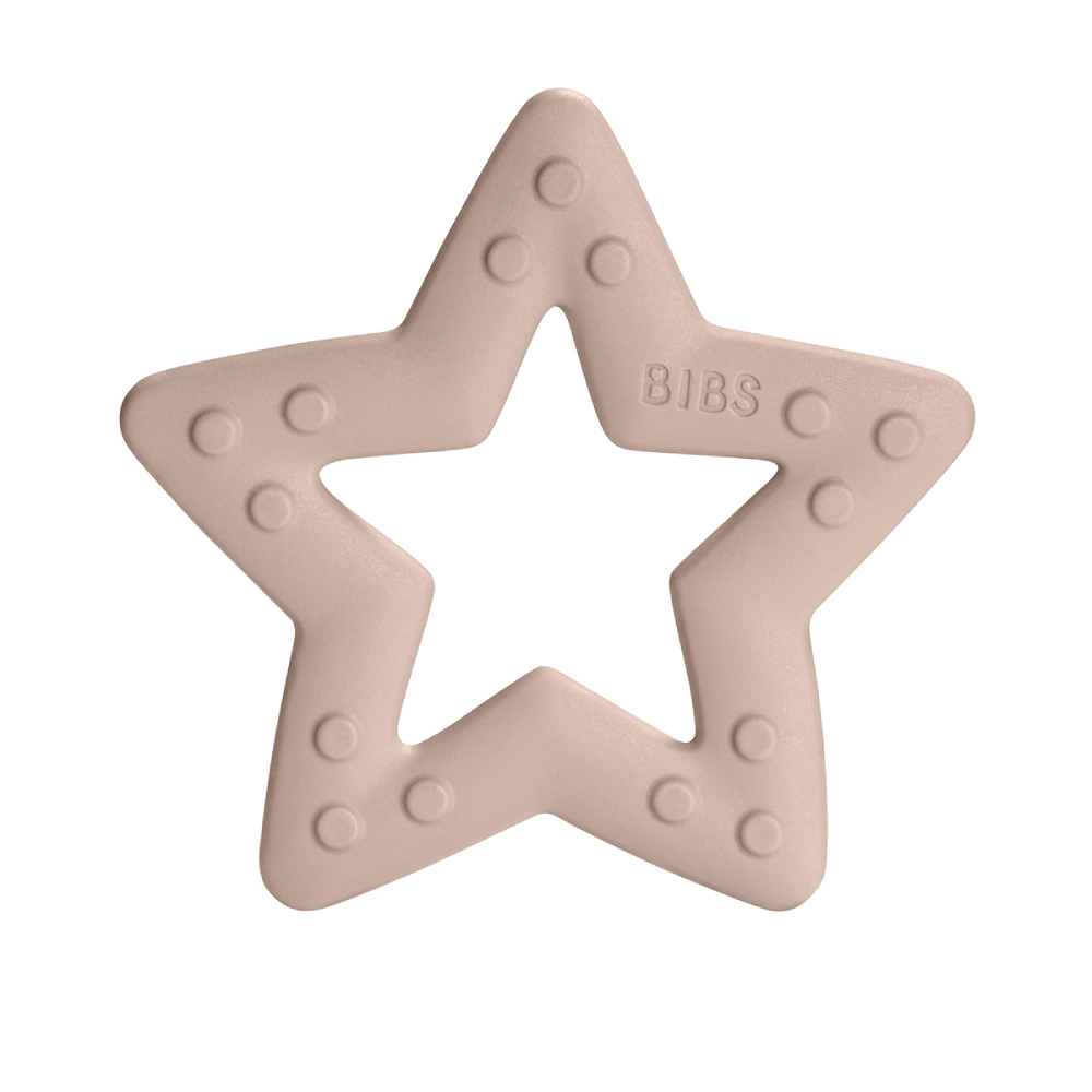BIBS Baby Bitie zobu šķilšanās rotaļlieta, Star, blush BIBS Baby Bitie zobu šķilšanās rotaļlieta, Star, blush