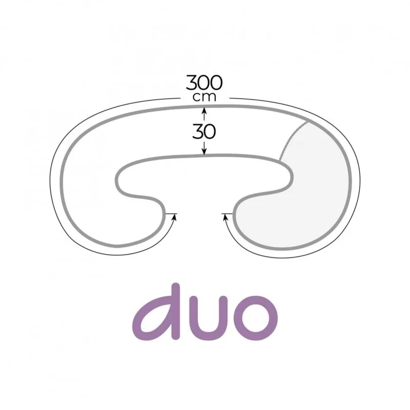 daudzfunkcionāls spilvens pakavs duo