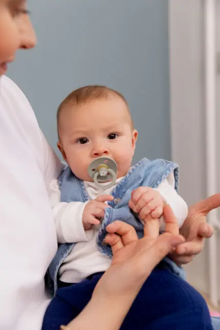 BIBS Studio apaļais knupītis Jasmine Sage mix