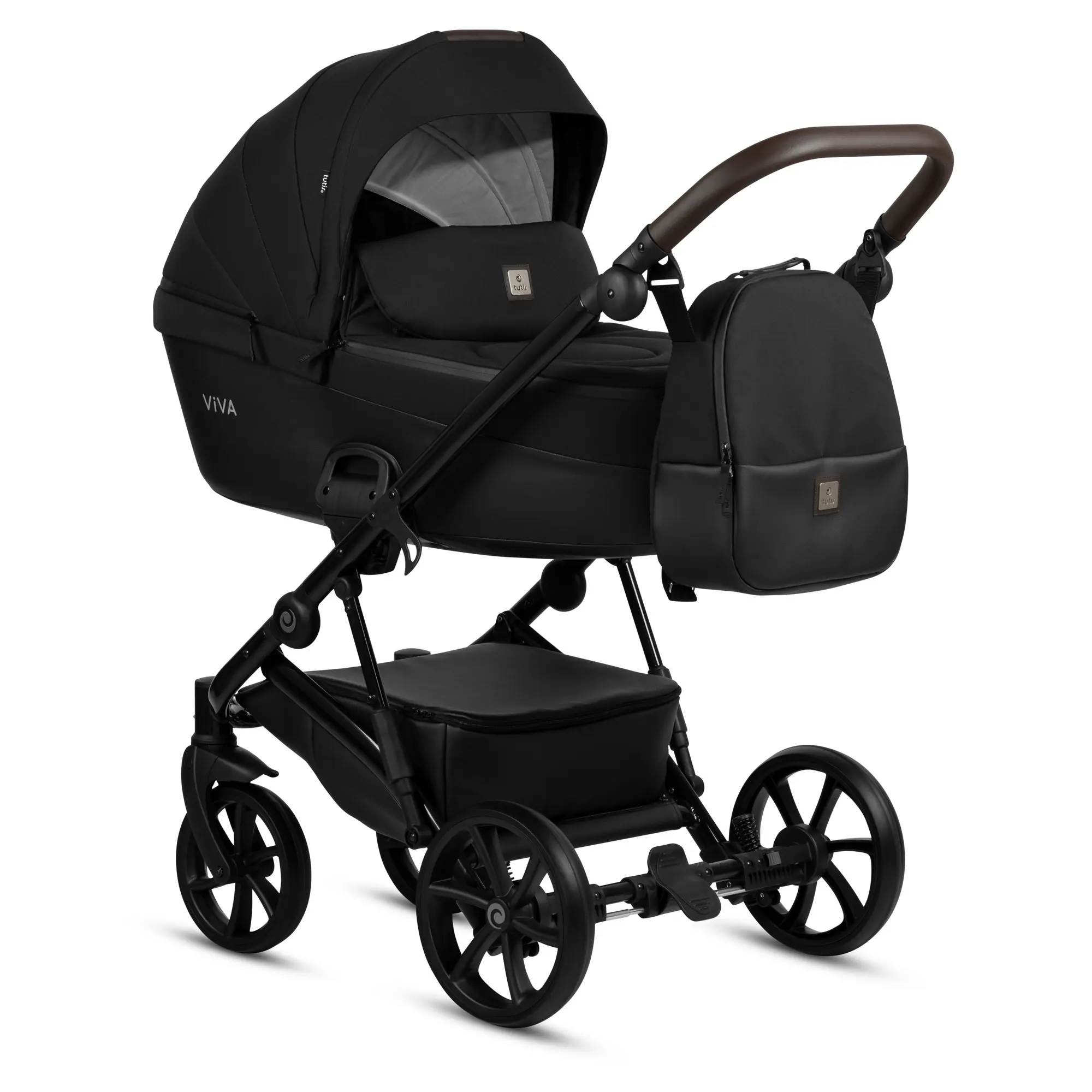 Bērnu rati 2in1 Viva 5 Plus 070 Caviar