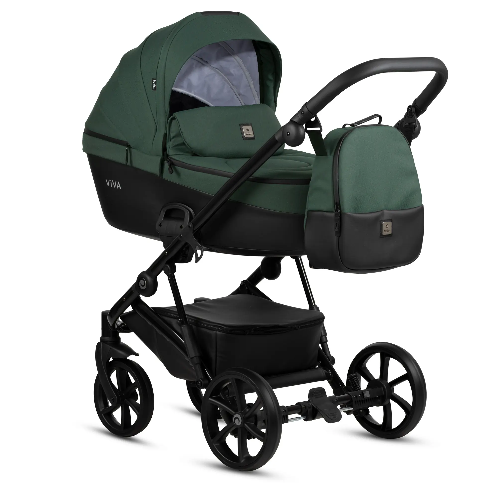 Bērnu rati 2in1 Viva 5 Plus 064 Emerald