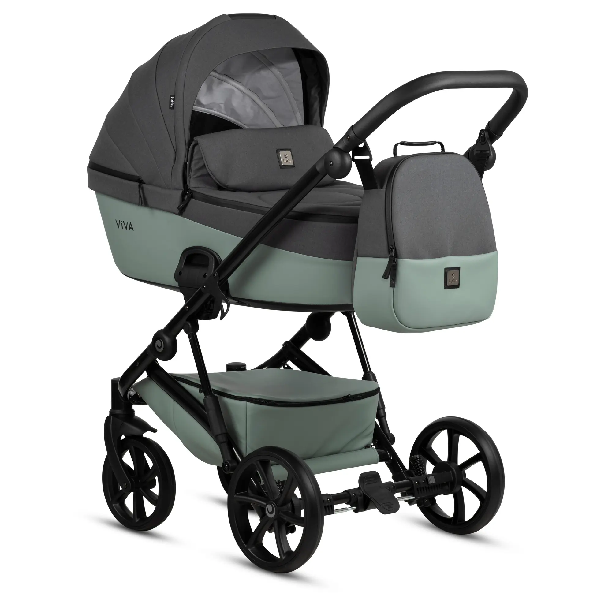 Bērnu rati 2in1 Viva 5 Plus 039 Sage