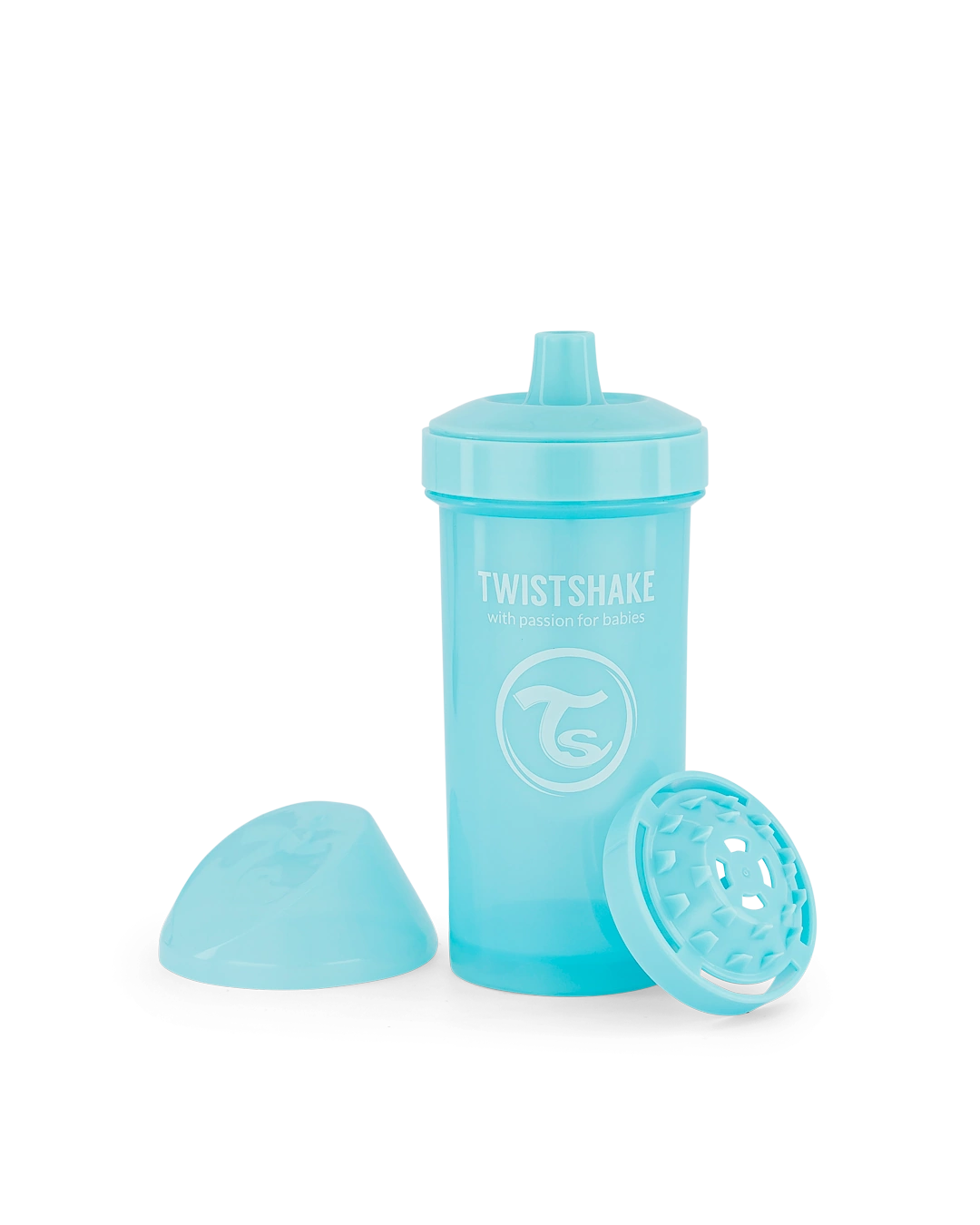 Twistshake bērnu ūdens pudele 360ml 12M+ Pastel Blue