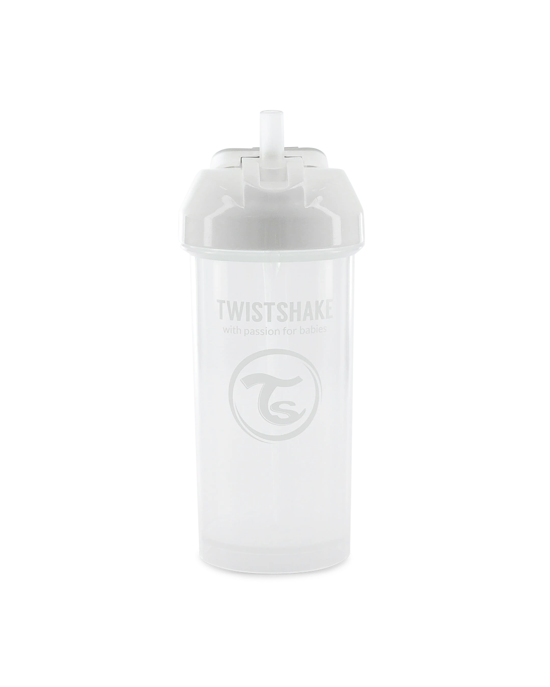 Twistshake pudele ar salmiņu 360ml 6M+ White