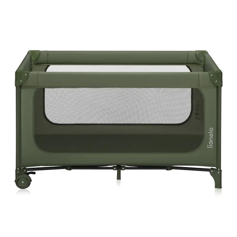 Ceļojuma gultiņa Lionelo Jasmin green olive 1012461