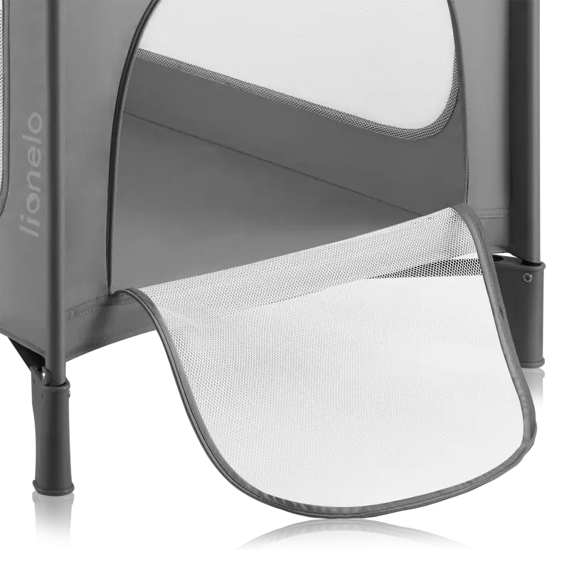 Ceļojuma gultiņa Lionelo Jasmin grey stone 1012463