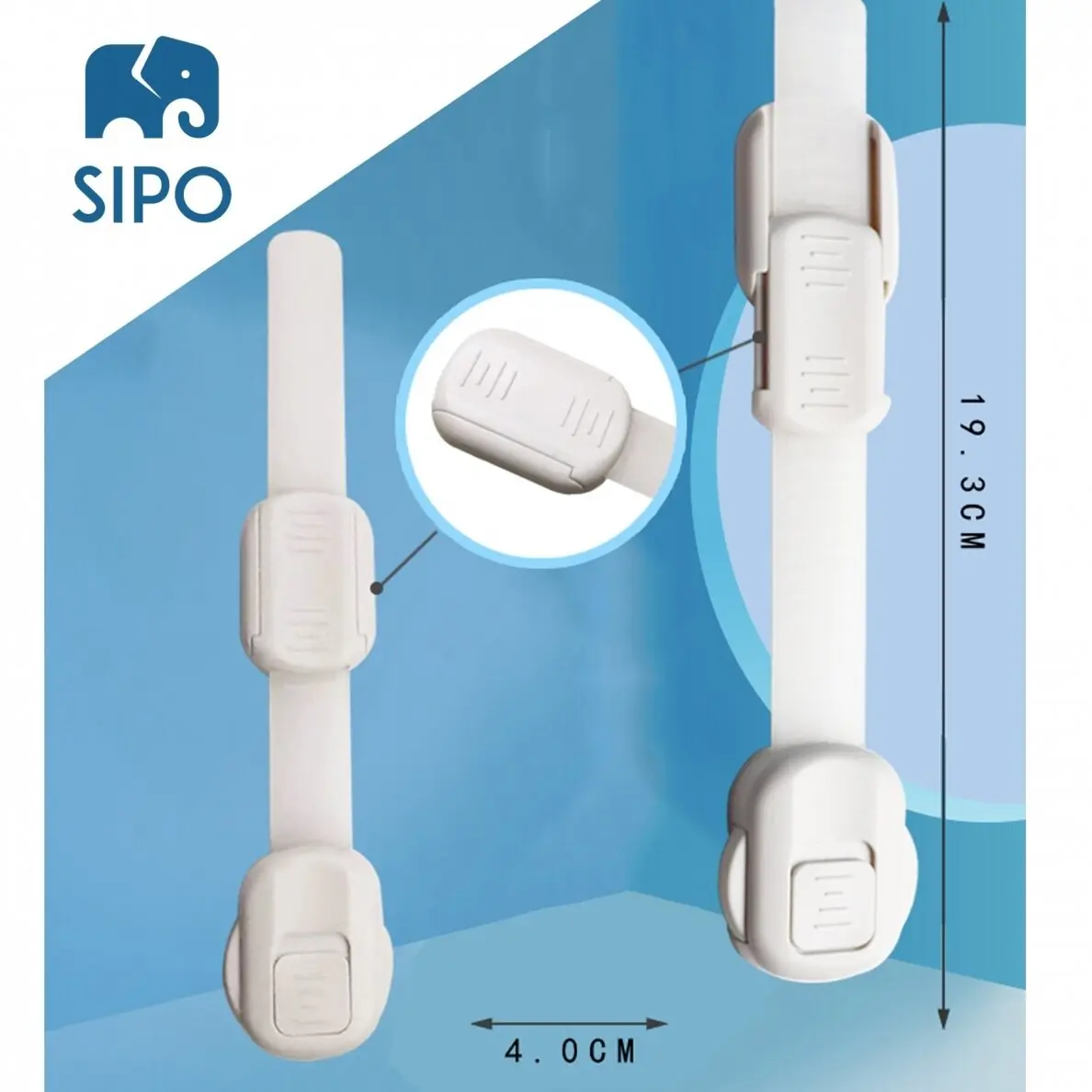 Drošības slēdzenes skapjiem un atvilktnēm, 6 gab., SBS-218 SIPO